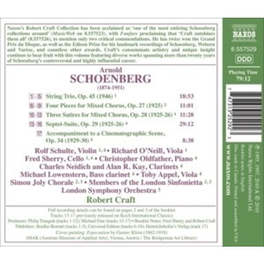 Naxos Schoenberg: String Trio Op.45