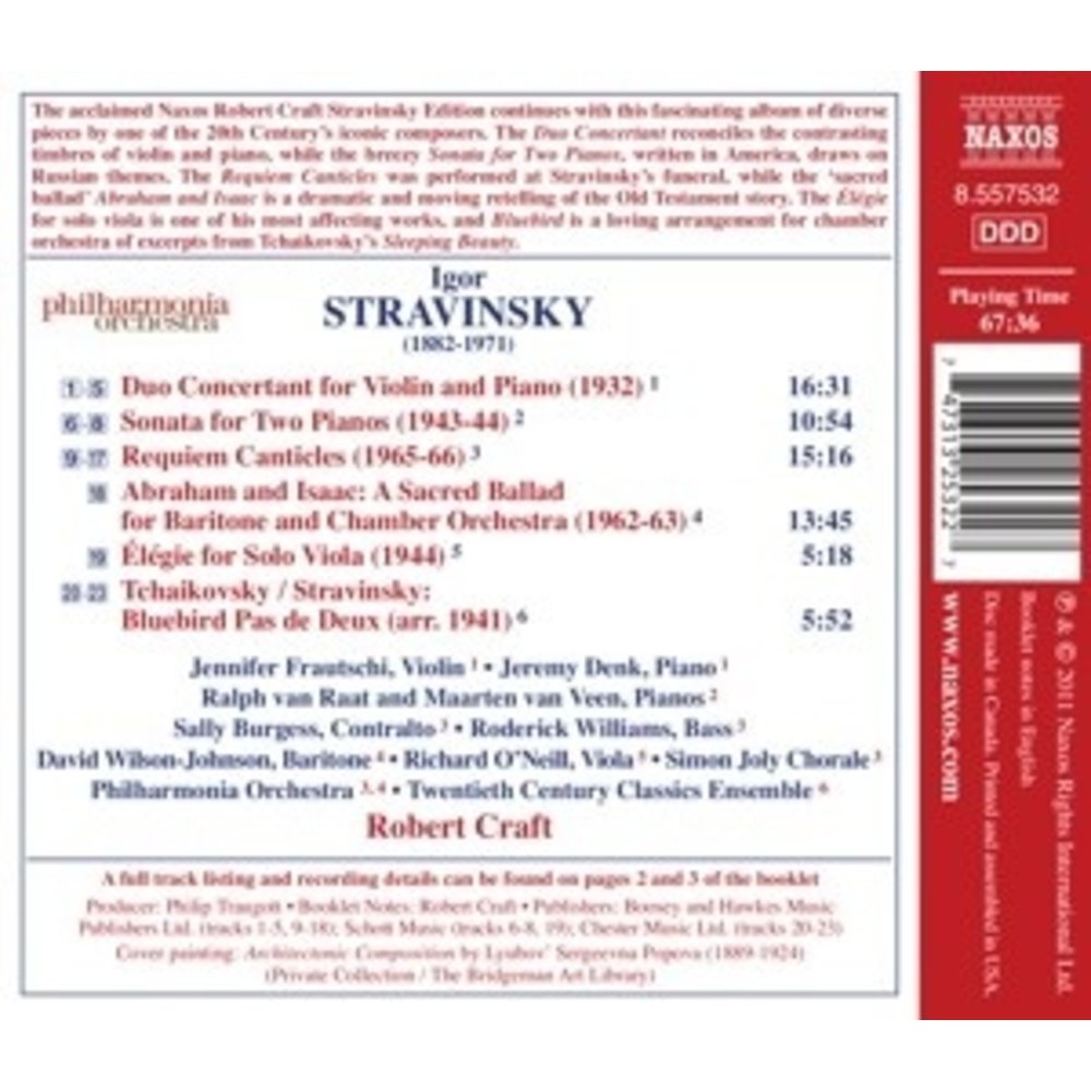 Naxos Stravinsky: Duo Concertant