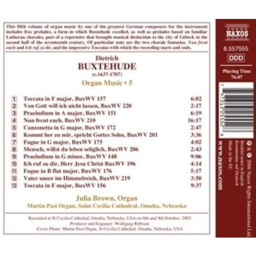 Naxos Buxtehude: Organ Works, Vol. 5
