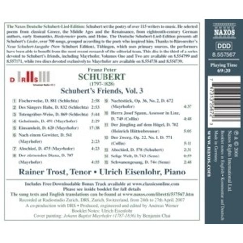 Naxos Schubert:schubert's Friends V.3