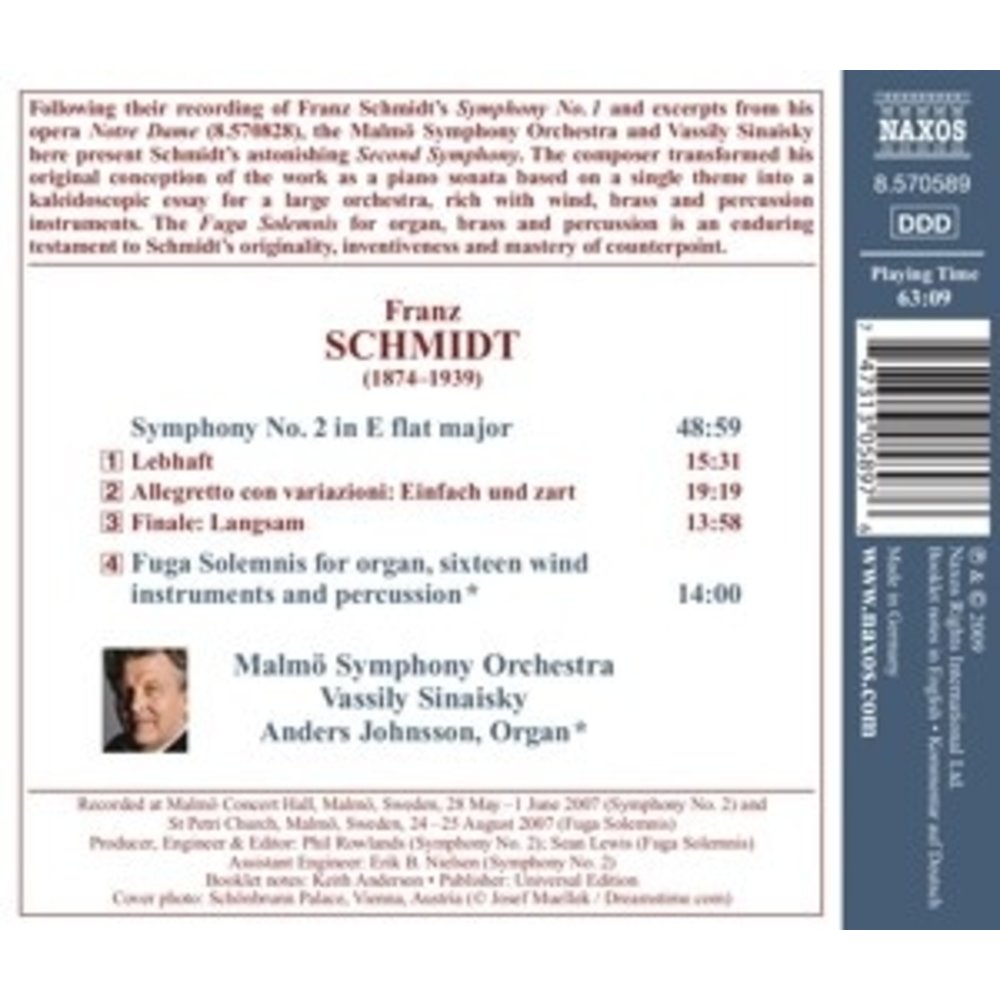 Naxos Schmidt: Symphony No.2