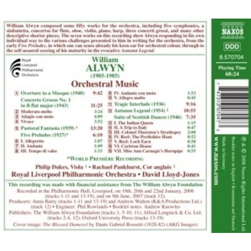 Naxos Alwyn: Orchestral Music