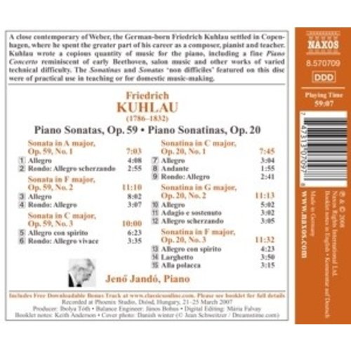 Naxos Kuhlau: Piano Sonatas Vol. 1