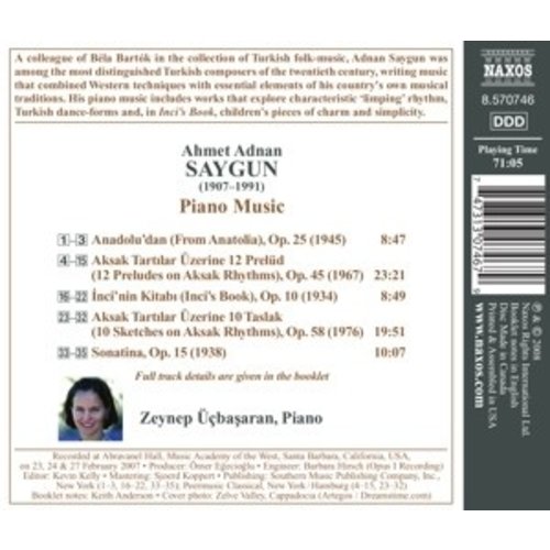 Naxos Saygun: Piano Music