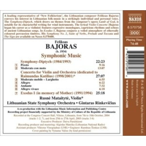 Naxos Bajoras: Symphonic Music