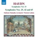 Naxos Haydn: Symphonies 25,42+65