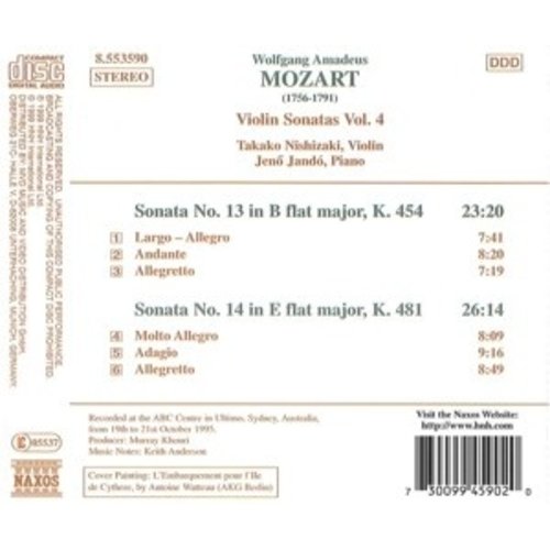 Naxos Mozart: Violin Sonatas 13-14