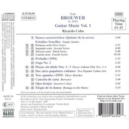 Naxos Brouwer:guitar Music Vol.1