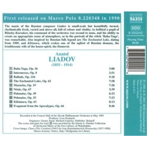 Naxos Anatol Liadov:orchestral Works