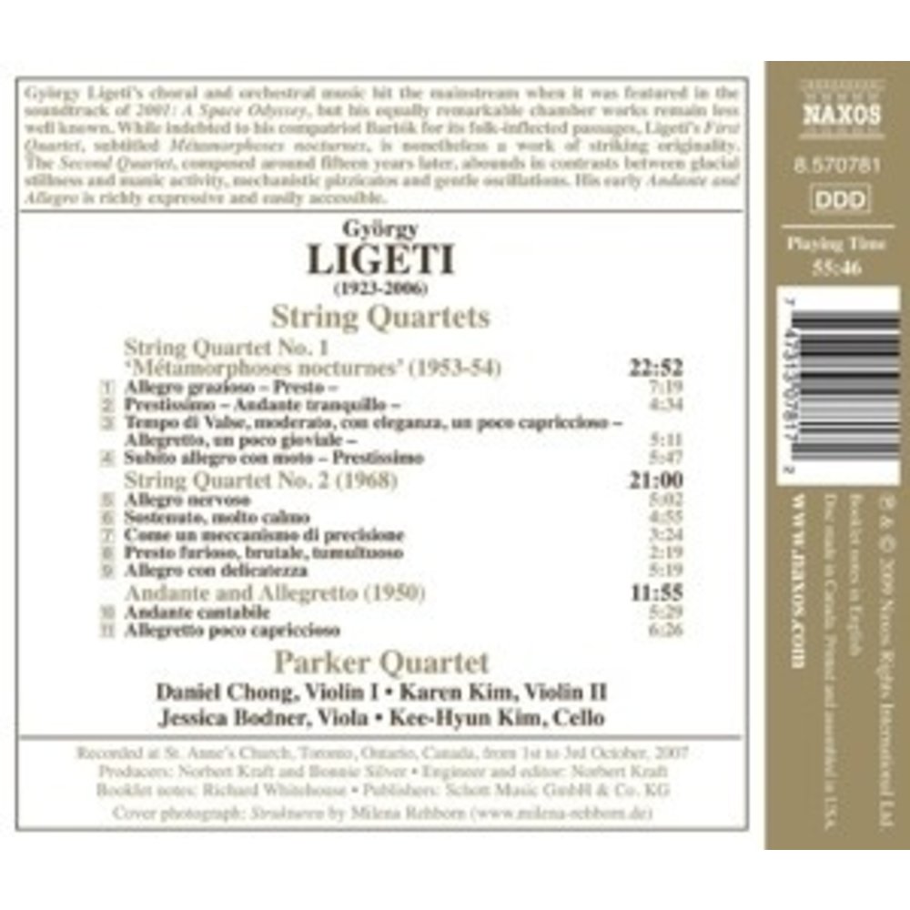 Naxos Ligeti: String Quartets