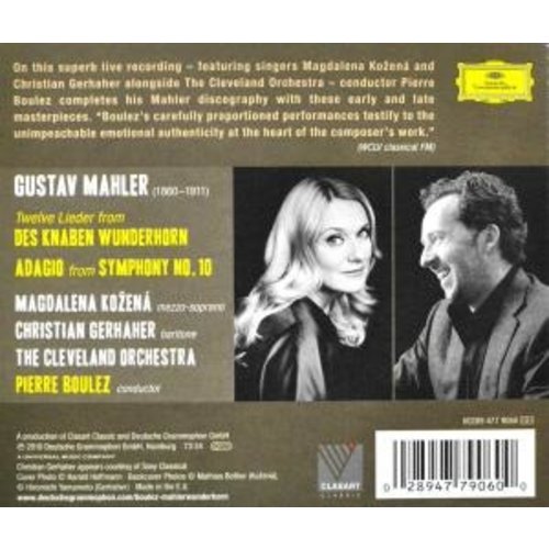 Deutsche Grammophon Mahler: Des Knaben Wunderhorn; Adagio From Symphon