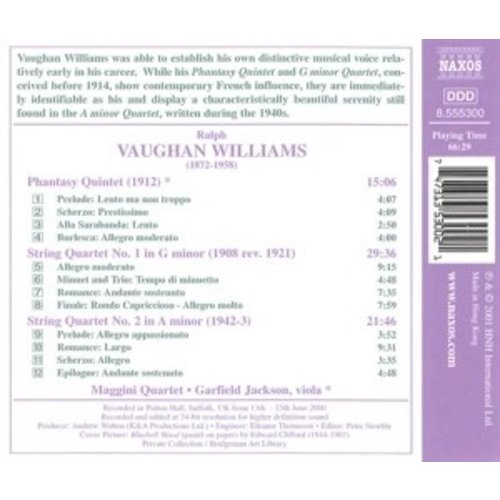 Naxos Vaughan Williams:string Quarte