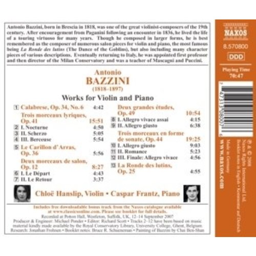 Naxos Bazzini: Virtuoso Works