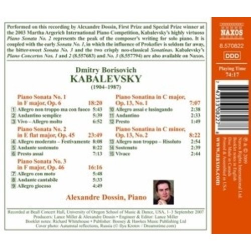 Naxos Kabalevsky: Piano Sonatas