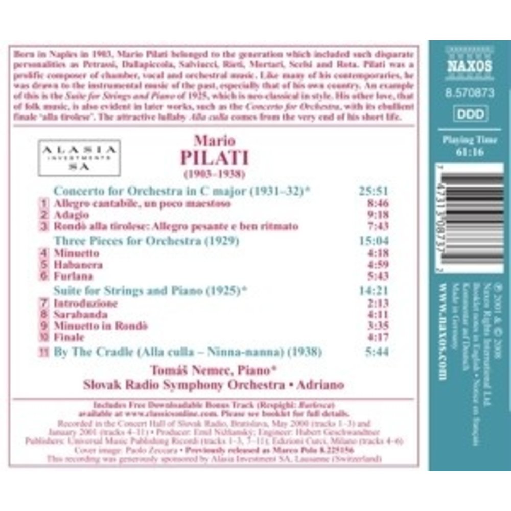 Naxos Pilati: Concerto For Orchestra