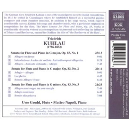 Naxos Kuhlau:sonatas For Flute&Piano