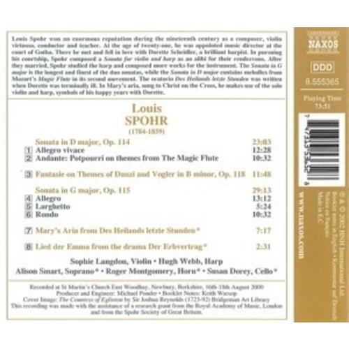 Naxos Spohr:music For Violin & Harp2