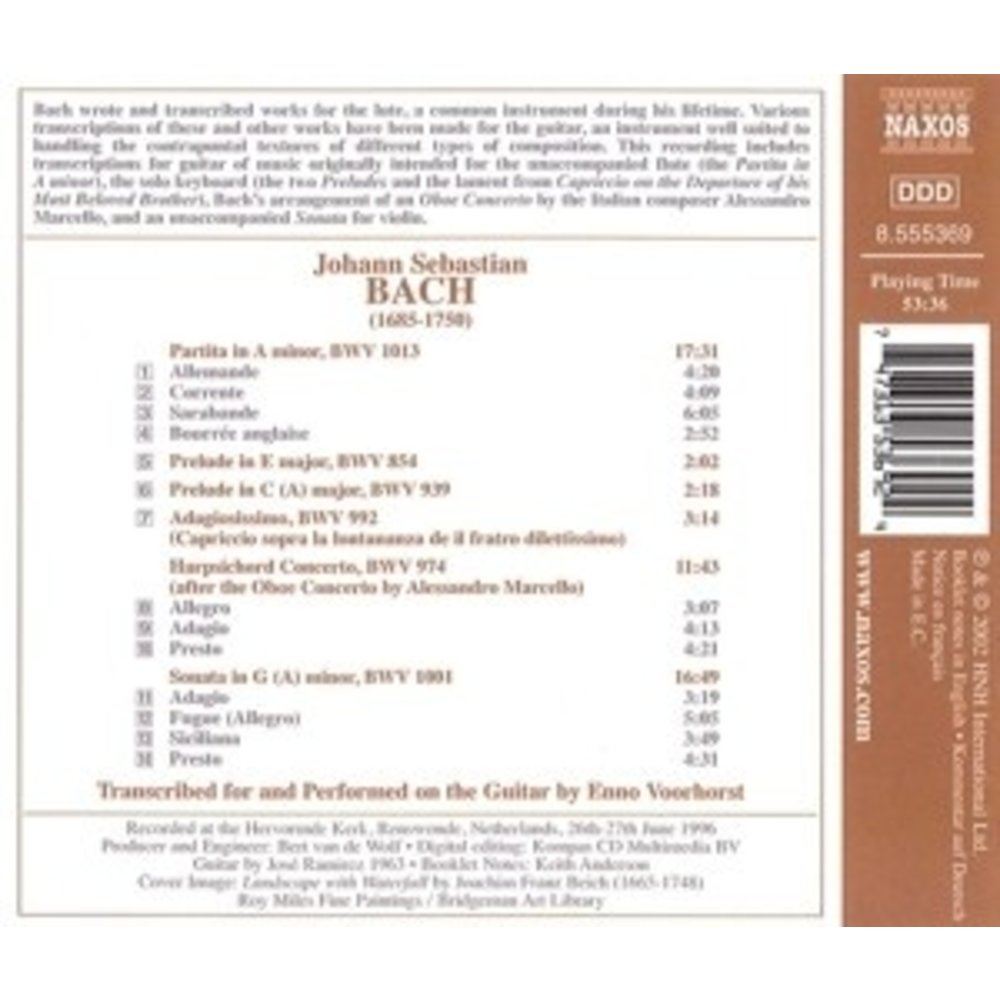 Naxos Bach J.: Guitar Transcriptions