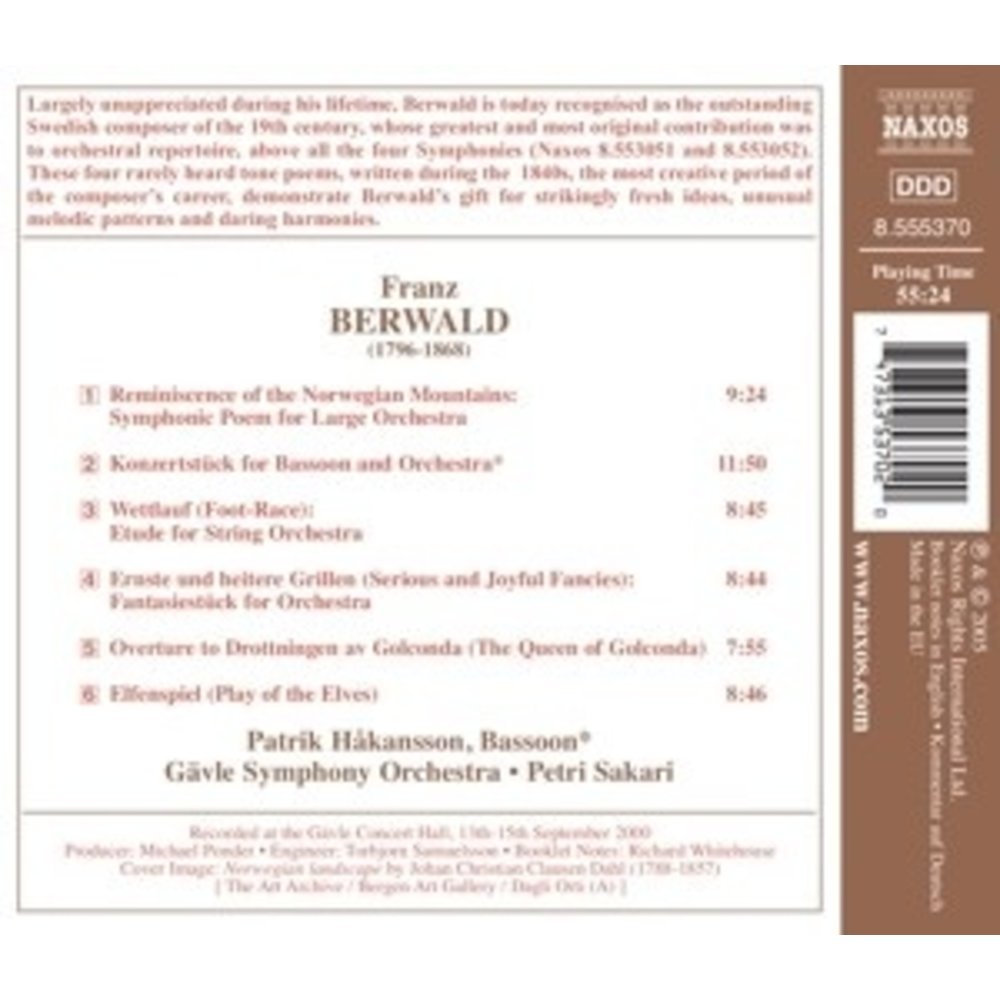 Naxos Berwald: Tone Poems