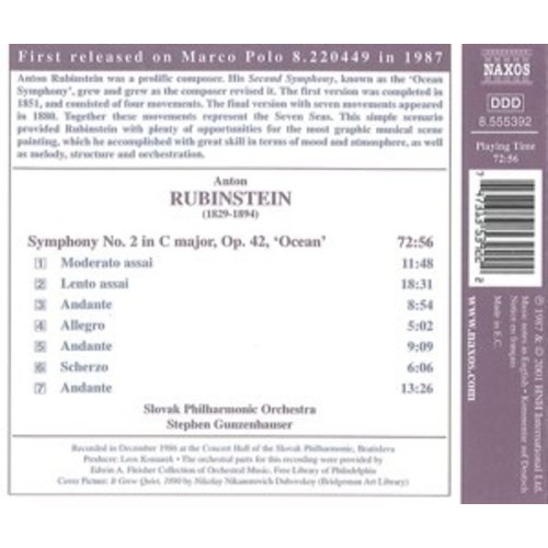 Naxos Rubinstein: Sym.no.2 Ocean