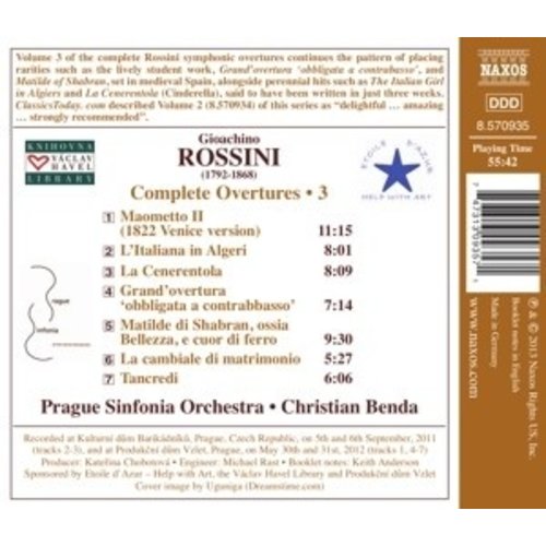 Naxos Rossini: Compl.overtures 3