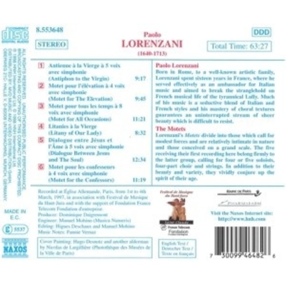 Naxos Lorenzani: Motets