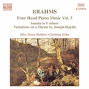 Naxos Brahms: 4 Hand Pno Mus. Vol. 3