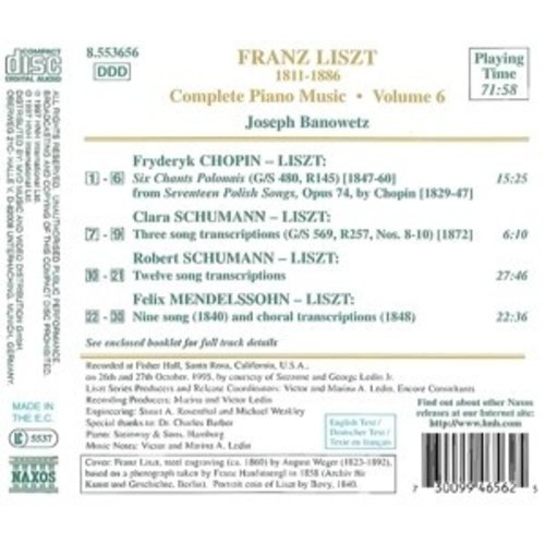 Naxos Liszt:compl. Piano Music Vol.6