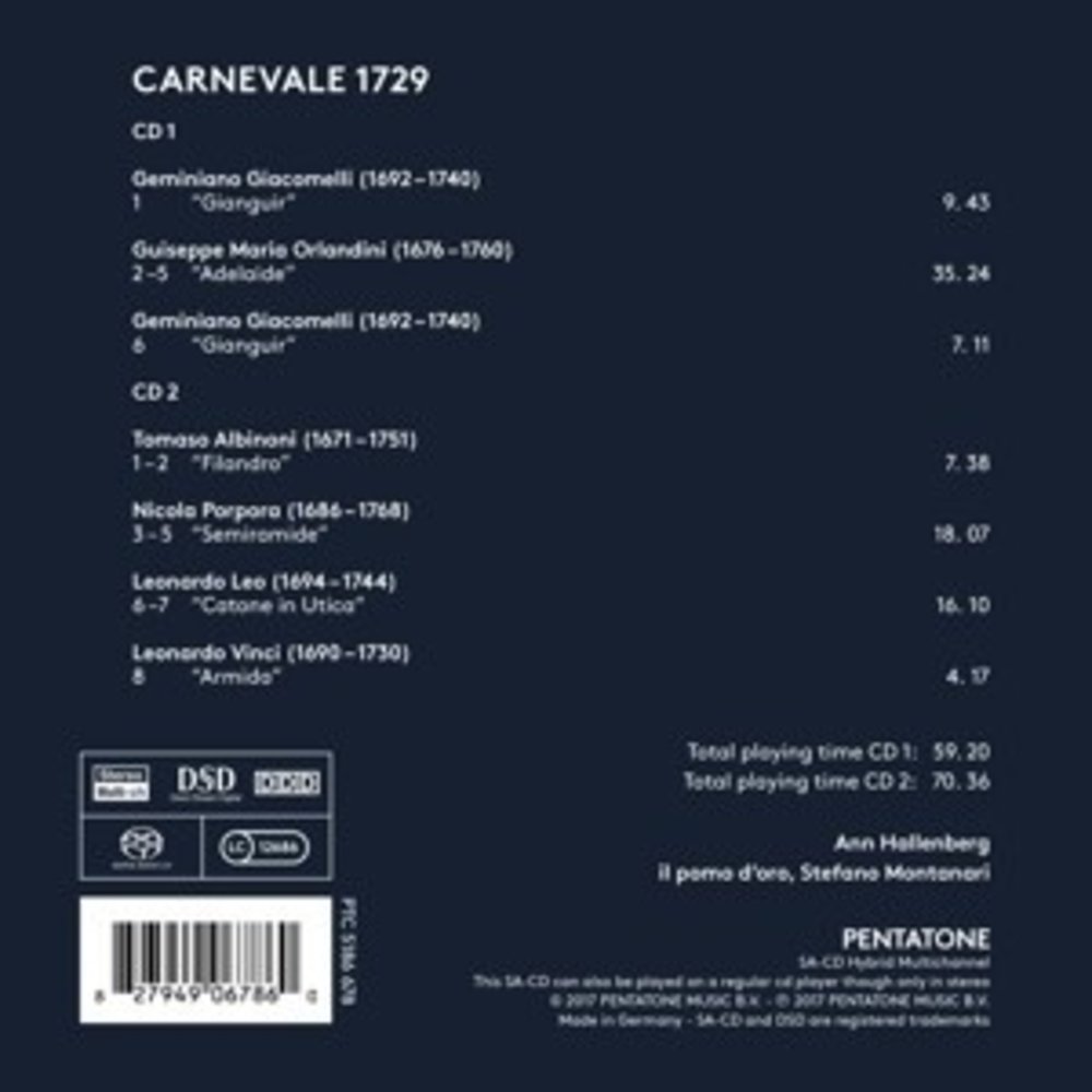 Pentatone Carnevale 1729