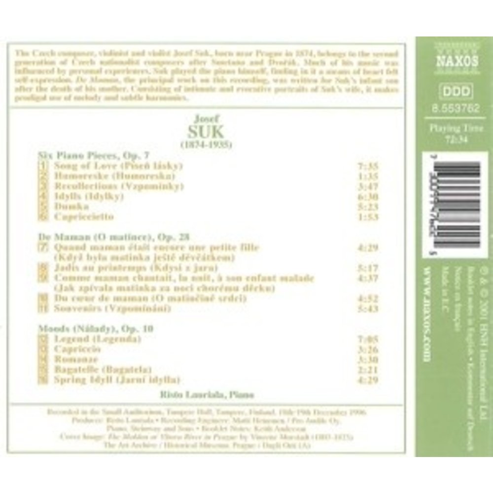 Naxos Suk: Piano Music