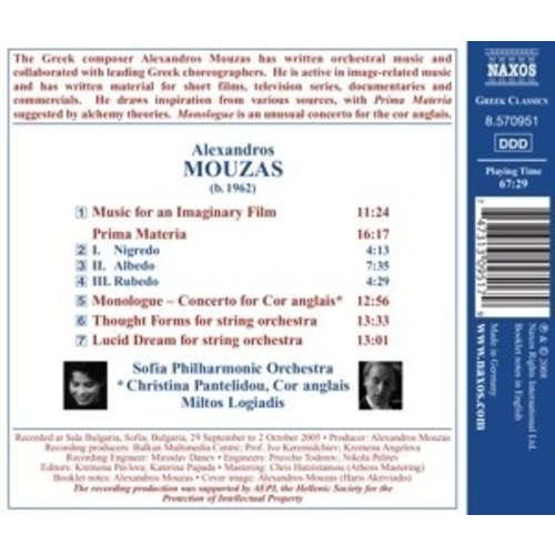 Naxos Mouzas: Music For An Imaginary