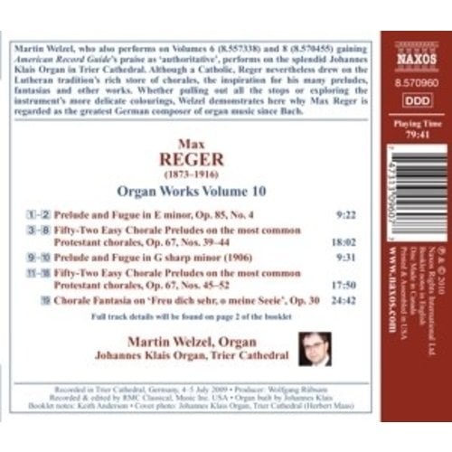 Naxos Reger: Organ Works Vol.10