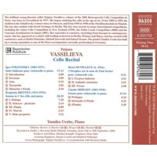 Naxos Vassilieva Tatj.:Cello Recital