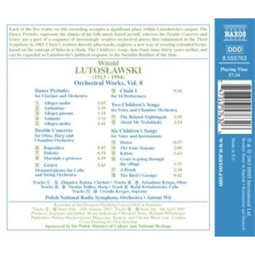 Naxos Lutoslawski:orchestral Works.8