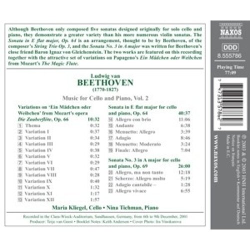 Naxos Beethoven:music For Cello&Pi.2