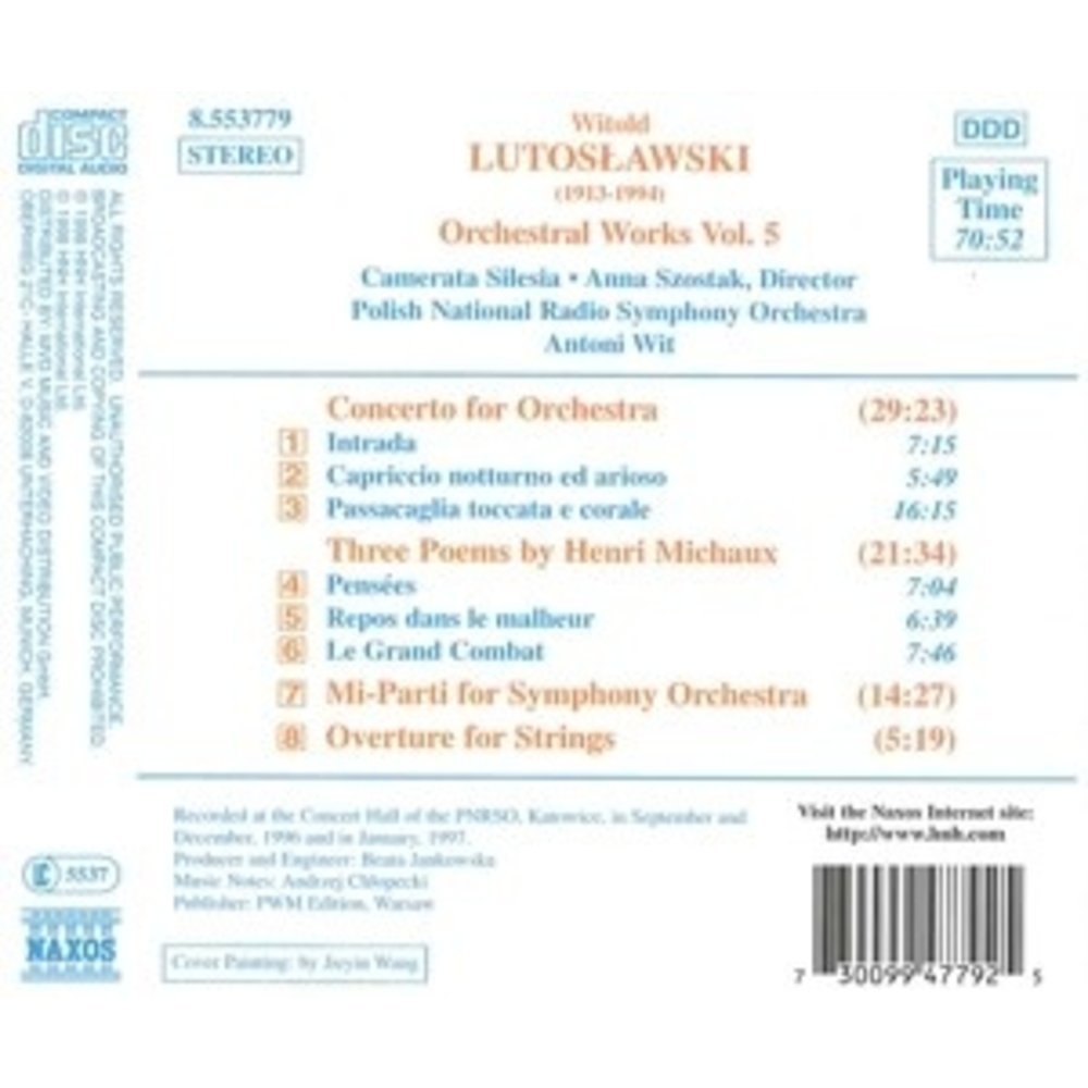 Naxos Lutoslawski: Orch.works Vol.5