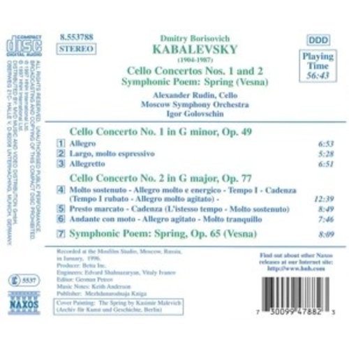 Naxos Kabalevsky:cello Concertos.spr