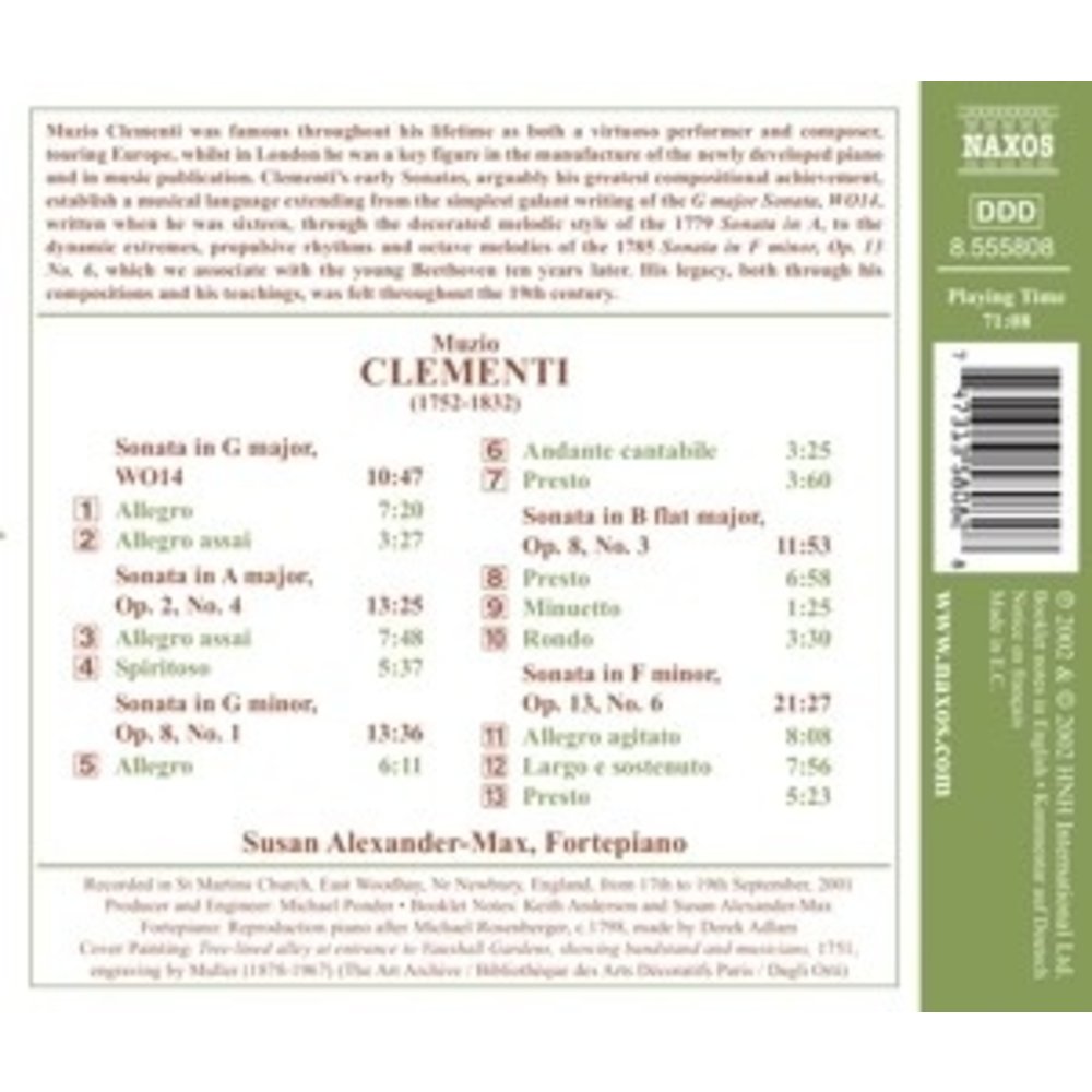 Naxos Clementi:early Piano Sonatas
