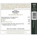 Naxos Brahms: Four-Hand Piano Music,