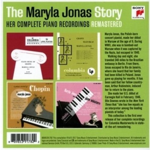 Sony Classical Maryla Jonas Story