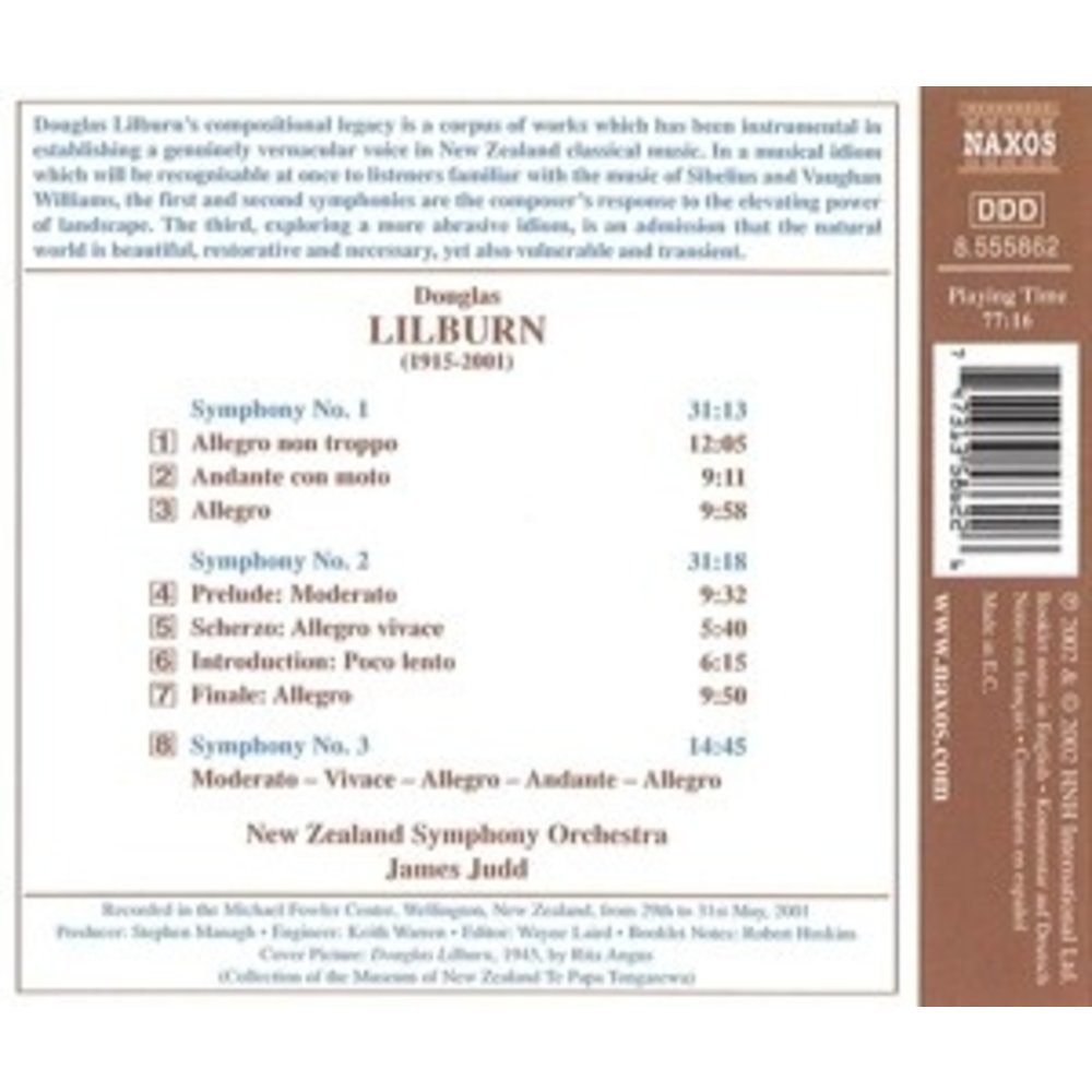 Naxos Lilburn: The Three Symphonies