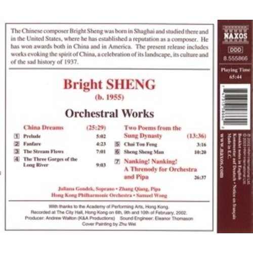 Naxos Sheng Bright: Orchestral Works