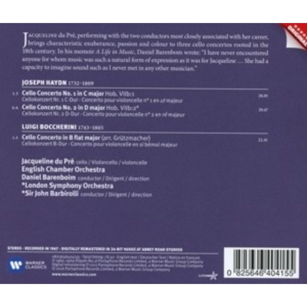 Erato/Warner Classics Haydn: Cello Concertos - Bocch