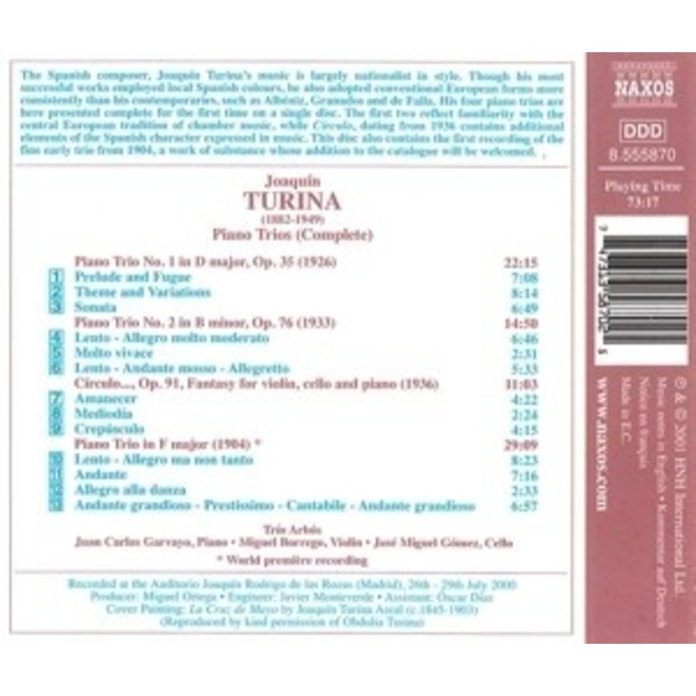Naxos Turina:complete Music For Pian