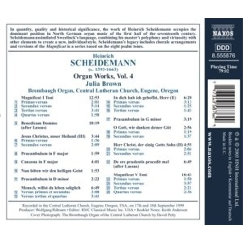 Naxos Scheidemann: Organ Works Vol.4