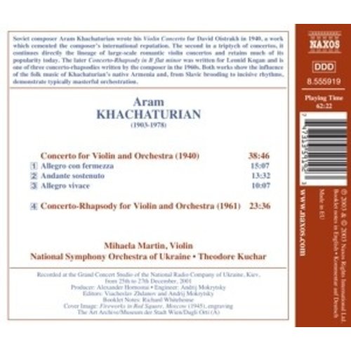 Naxos Khachaturian: Violin Concertos