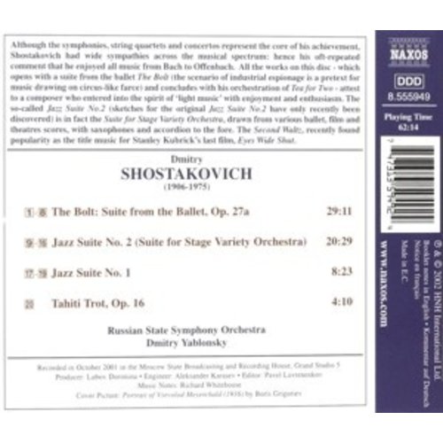 Naxos Shostakovich:jazz Suites N.1&2