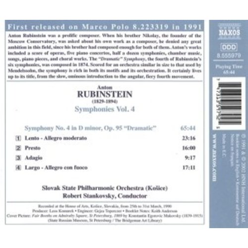 Naxos Rubinstein A.: Symphony No. 4