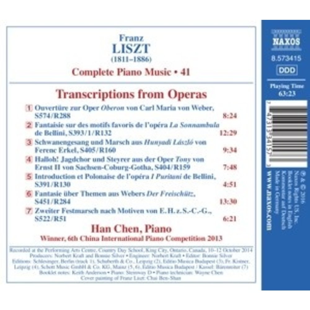 Naxos Transcriptions From Operas