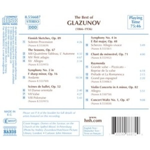 Naxos The Best Of Glazunov